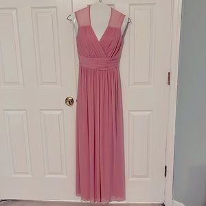 Light pink Alfred sung bridesmaid dress! Only worn once!